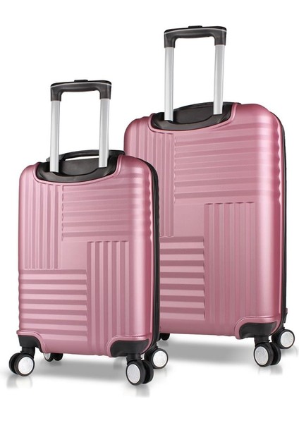 Puzzle Abs 2'li Valiz Seti (Kabin ve Orta) Rose Gold fiyatları