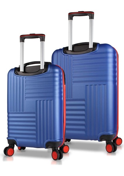 Puzzle Abs 2'li Valiz Seti (Kabin ve Orta) Lacivert fiyatları