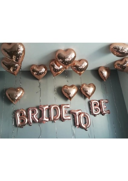 Bride To Be Yazılı Folyo 5 Adet Kalp Folyo Balon Konsepti Bekarlığa Veda Partisi Büyük Balon Seti