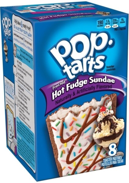 Pop Tarts Frosted Hot Fudge Sundae 8 Adet 384 Gr.