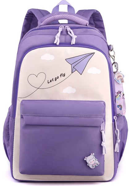 Yeni Sırt Çantası Orta ve Lise Öğrencileri Kolej Tarzı Okul Çantası Rahat Yük Azaltma Seyahat Çantası Kız Tüm Maç Moda Çanta Dış Ticaret (Yurt Dışından)