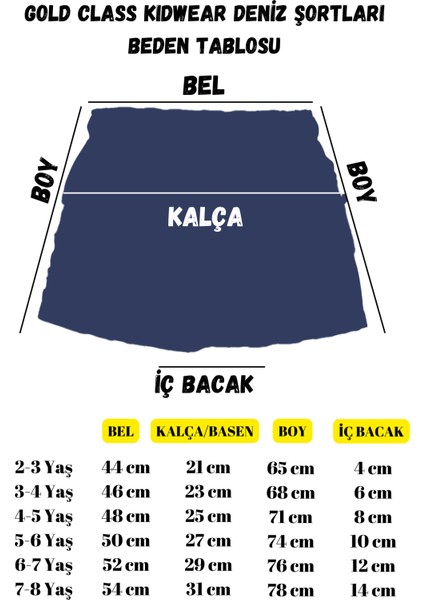 Erkek Çocuk Palmiye Desenli Deniz Şortu