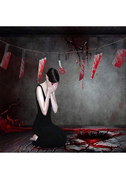Halloween Cadılar Bayramı Plastik Kanlı El Aletleri As Ma Dekor Garland Süs 2 mt fiyatları
