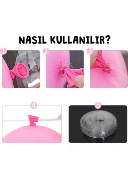 5 Metre Balon Zinciri Aparatı Balon Kemeri modelleri