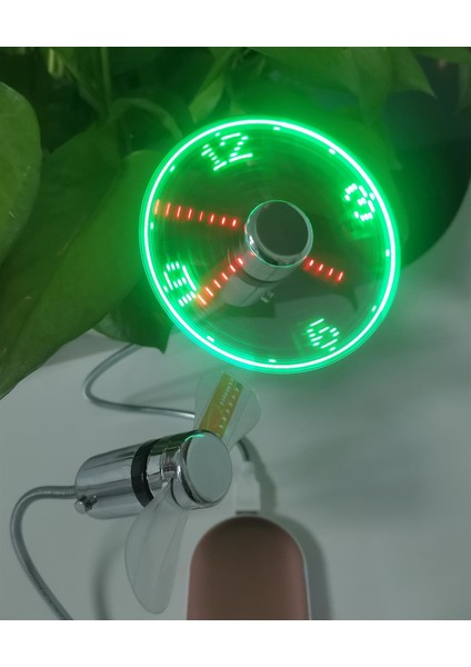 USB Renkli Saat Fan (Yurt Dışından)