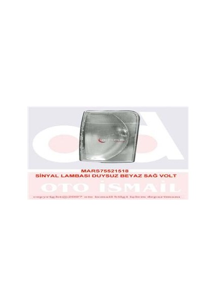 Mars 521518 Sinyal Lambası Duysuz Beyaz Sağ Volt