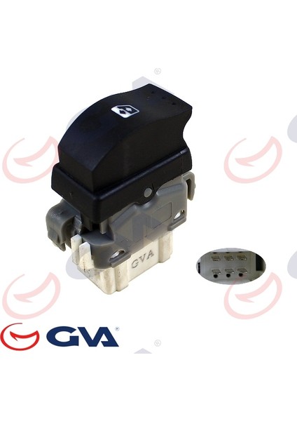 8011006 Cam Açma Anahtarı Arka Megane 2-Laguna 2 R-L Bm-- Tekli