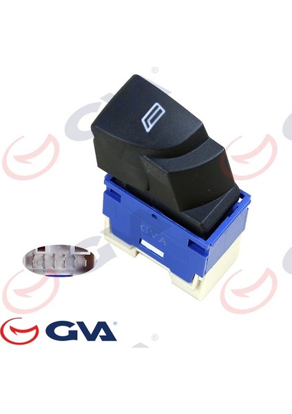 8027004 Cam Açma Anahtarı Fıat Ducato Iı Sağ Tekli - Yolcu