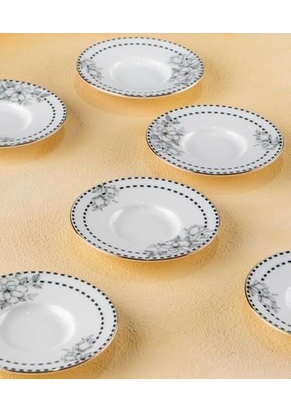 5594 Dolly Estelia 6 Lı Porselen Çay Tabağı