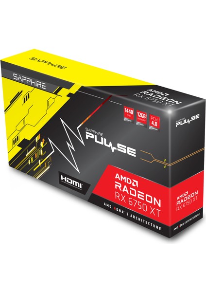 Sapphıre Amd Radeon RX 6750 XT Pulse 12GB 192Bit 2618MHz GDDR6 PCI-Express 4.0 Ekran Kartı 11318-03-20G