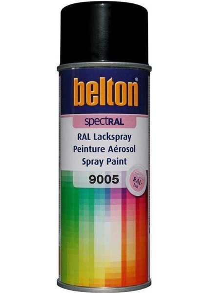 Belton SpectRAL Sprey Boya 400 ml Jet Black Mat 9005