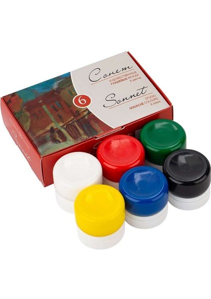 Sonnet Guaj Boya Seti 6’lı 20 ml fiyatları