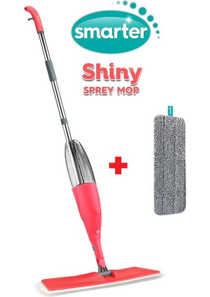 Shıny Sprey Mop+ Yedek Mop Somon