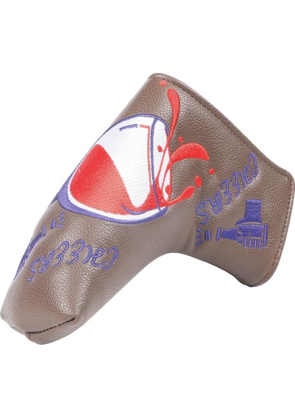 Golf Putter Head Covers Golf Putter Kapakları, Koruyucu Muhafız, Taşınabilir Çorap Bıçağı Kahve (Yurt Dışından)