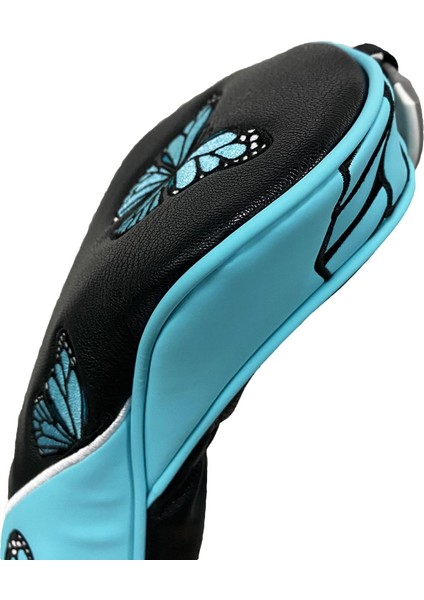 Kulüp Kafa Kapağı Kelebek Desen Golf Ahşap Headcover For Ulaşım Black Ut (Yurt Dışından) fiyatları