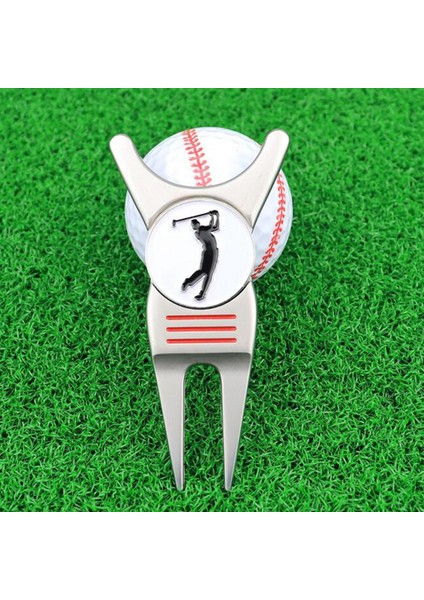 Golf Onarım Aracı Çim Onarımı Yeşil Takım Aksesuarları Marker ile Eğitim (Yurt Dışından)