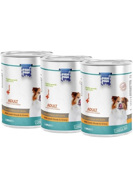 Kuzu Etli Yetişkin Köpek Konserve 400GRX3