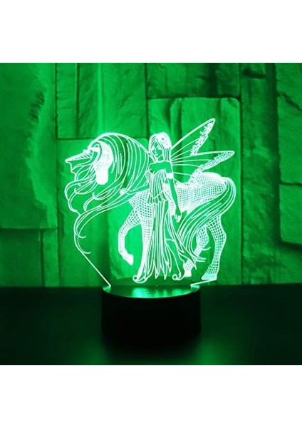 3D Gece Lambası Renk Değişimi Çocuklar LED Gece Lambası 3D LED Gece Lambası Kanatlara ve Muhteşem Görselliğe Sahiptir Ev Dekoru Işıkları Için 7 Renkli Işıklı Kızlar Için Optik (Yurt Dışından) modelleri
