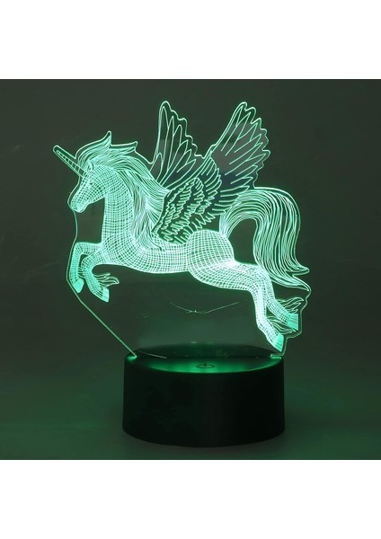 3D Lamba, Yatak Odası Için Doğum Günü Hediyesi Için Canlı USB Powered 3D Gece Işığı (Yurt Dışından)