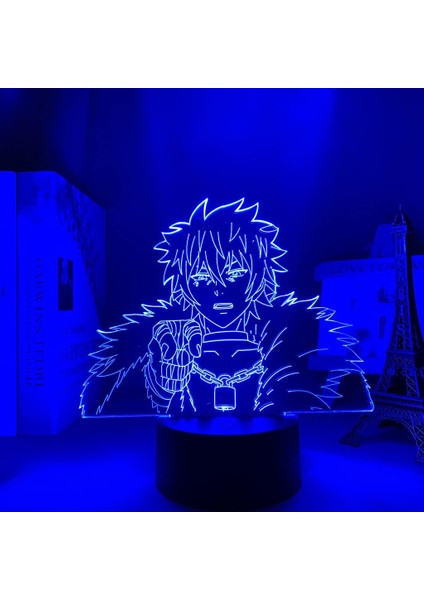 Saiki K Shun Kaidou Anime 3D Erkek Için Gece Lambası 16 Renkler Kız Odası Dekor Illusion LED Lamba USB Manga Saiki K Shun Kaidou Şekil Uygun Çocuklar Hayranlar Noel Hediyeleri (Yurt Dışından)