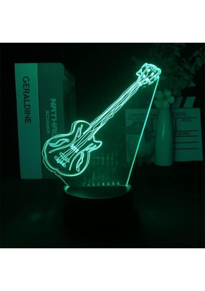 Çocuklar Için Gece Lambası, 3D Illüzyon Gece Lambası, Renk Değişimi Gece Lambası 3D LED Gece Lambası 7 Renkli Işıklı Müzik Piyano Ev Dekoru Işığı Inanılmaz Görsel Optik Enstrüman (Yurt Dışından)