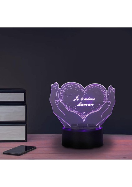 3D Işık, Akrilik 3D Gece Lambası 7 Renk Oturma Odası Için Ofis Için Canlı (Yurt Dışından) fiyatları