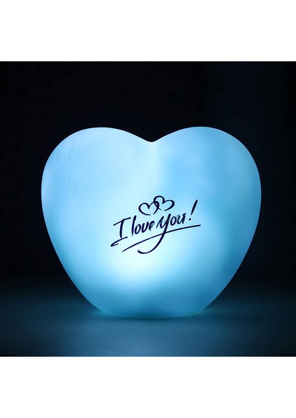 LED Gece Işığı Parlamayan Yaratıcı Aşk Kalp 3D LED Lamba Düğün Süs Kullanışlı Mavi (Yurt Dışından) fiyatları