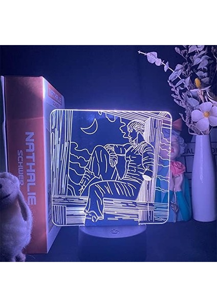 Berserk Guts Anime 3D Boy Için Gece Lambası 16 Renk Kız Odası Dekoru Illusion LED Lamba USB Manga Berserk Guts Şekil Uygun Çocuk Hayranları Yılbaşı Hediyeleri (Yurt Dışından) fiyatları