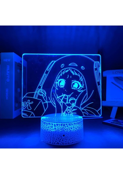Çocuk Sabit Gece Lambası, 3D Slayt Işık 7 Renk Değişimi Gece Lambası Yatak Odası Dekorasyonu Gece Lambası Çocuk Odası LED Işık (Yurt Dışından)
