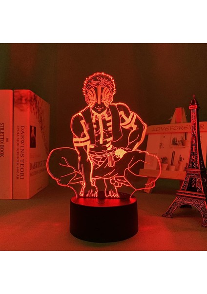 LED Işık Anime Akaza Çocuk Odası Dekorasyonu Için Gece Lambası Doğum Günü Hediyesi Odası Dekor 3D Lamba Manga Kimetsu Erkek Kız Çocuklar Için Çocuk 7 Renkler Pxjd (Yurt Dışından) indirimleri