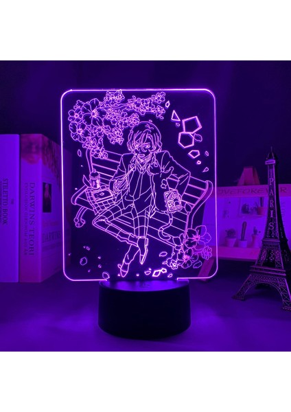 Anime LED Işık Bungo Sokak Köpekleri Odası Dekor Için Doğum Günü Hediyesi Anime Gadget Bungo Sokak Köpekleri 3D Lamba Manga (Yurt Dışından)