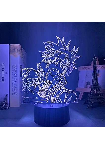Gri Adam Allen Walker Anime 3D Erkek Için Gece Lambası 16 Renk Kız Odası Dekoru Illusion LED Lamba USB Manga Allen Walker Şekil Uygun Çocuklar Fanlar Yılbaşı Hediyeleri (Yurt Dışından) fiyatları