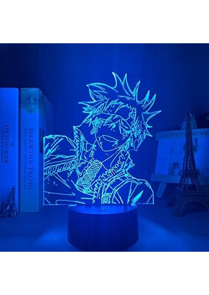 Gri Adam Allen Walker Anime 3D Erkek Için Gece Lambası 16 Renk Kız Odası Dekoru Illusion LED Lamba USB Manga Allen Walker Şekil Uygun Çocuklar Fanlar Yılbaşı Hediyeleri (Yurt Dışından) modelleri