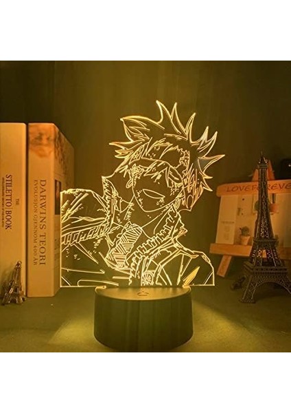 Gri Adam Allen Walker Anime 3D Erkek Için Gece Lambası 16 Renk Kız Odası Dekoru Illusion LED Lamba USB Manga Allen Walker Şekil Uygun Çocuklar Fanlar Yılbaşı Hediyeleri (Yurt Dışından) fırsatları