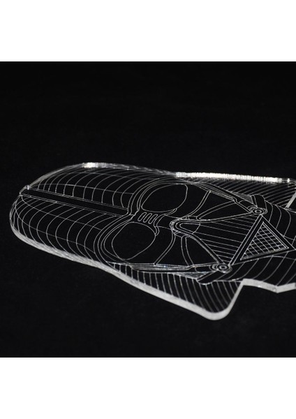 3D Star Wars Darth Vader LED Işık Masa Lambası Gece Lambası Çocuk Odası Yatak Odası Hediye (Yurt Dışından)