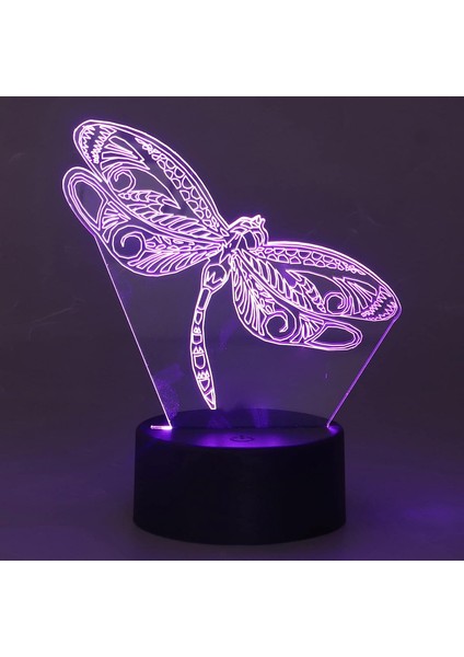 3D Işık, USB Powered Yusufçuk 7 Renk Değiştirme Oturma Odası Için Doğum Günü Hediyesi Için LED Gece Lambası (Yurt Dışından) modelleri