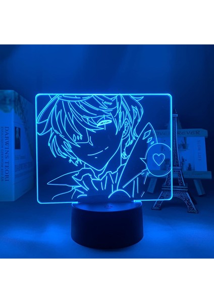 Anime 3D Işık Bungo Sokak Köpekleri Nikolai Gogol Çocuklar Için Yatak Odası Gece Lambası Manga Hediye Masa LED Gece Lambası Bungo Sokak Köpekleri (Yurt Dışından)