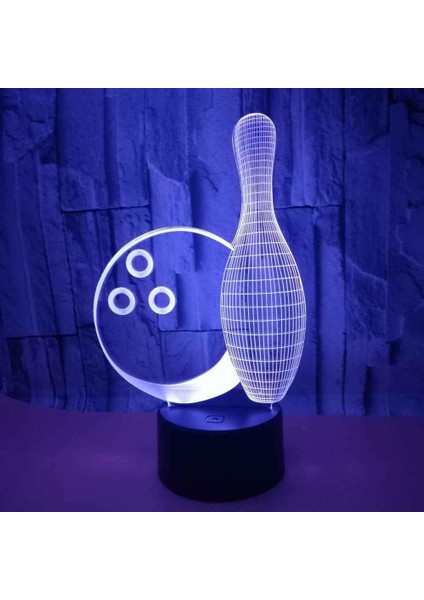3D Gece Lambası Bowling 3D Illusion LED Masa Lambası Dekoru, Uzaktan Kumandalı & 16 Renk Değiştirme & Kısılabilir Fonksiyon & Erkek Kız Gençler Için Yeni Yıl Doğum Günü Hediyeleri (Yurt Dışından) fırsatları