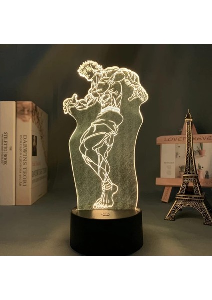 Baki Anime 3D Gece Lambası Boy Için 16 Renkler Kız Odası Dekor Illusion LED Lamba USB Manga Baki Hanma Şekil Uygun Çocuklar Fanlar Noel Hediyeleri (Yurt Dışından) fırsatları
