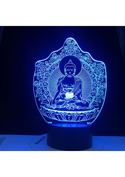 Çocuklar Hayranları Için Budizm Şekil 3D Gece Lambası, Uzaktan Kumanda ile Değişen 16 Renk, Çocuk Odası Dekoru, Şekil Manga Illusion LED Oyuncak Lamba Kız Erkek Noel Hediyeleri (Yurt Dışından) fiyatları
