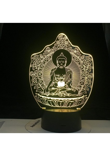 Çocuklar Hayranları Için Budizm Şekil 3D Gece Lambası, Uzaktan Kumanda ile Değişen 16 Renk, Çocuk Odası Dekoru, Şekil Manga Illusion LED Oyuncak Lamba Kız Erkek Noel Hediyeleri (Yurt Dışından) modelleri
