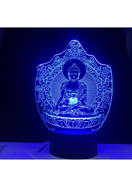 Çocuklar Hayranları Için Budizm Şekil 3D Gece Lambası, Uzaktan Kumanda ile Değişen 16 Renk, Çocuk Odası Dekoru, Şekil Manga Illusion LED Oyuncak Lamba Kız Erkek Noel Hediyeleri (Yurt Dışından) fırsatları
