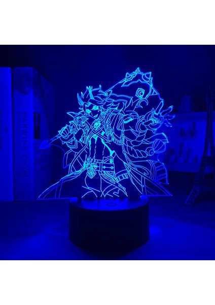 3D LED Lamba Genshin Impact Arataki Itto Çocuklar Için Yatak Odası Dekor Çocuk Doğum Günü Hediyesi Genshin Impact LED Gece Lambası Genshin Impact (Yurt Dışından) indirimleri