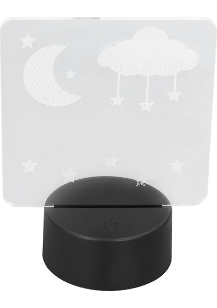 3D Gece Lambası, Çevre Dostu Akrilik 7 Renk USB 3D Lamba Yatak Odası Için Eşsiz Modelleme (Yurt Dışından)