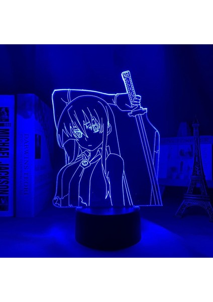 3D Lamba Anime Akame Ga Öldür LED Gece Lambası Ev Odası Dekor Için Gece Lambası Doğum Günü Hediyesi Akame Ga Öldür Gece Lambası Akame (Yurt Dışından)