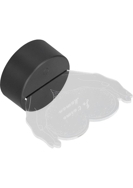 3D Gece Lambası, El ve Kalp Şekli 3D Işık Canlı 7 Renk Akrilik USB Powered Dokunmatik Anahtar Ofis Için Oturma Odası Için (Yurt Dışından)