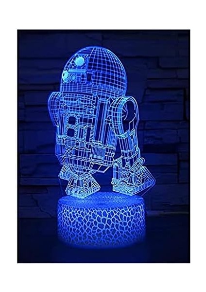 3D Optik Illüzyon Gece Işıkları, 3D Gece Lambası Dokunmatik Anahtar Dekor Lambası LED Masa Masa Lambası (3d LAMBA-002) (Yurt Dışından)