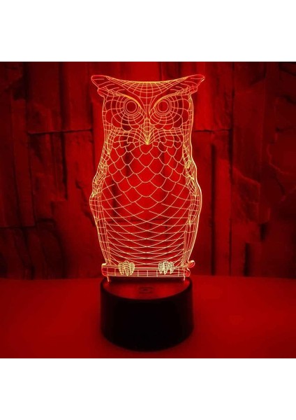 Çocuklar Için 3D Gece Lambası, 3D Baykuş Hayvan Illusion Gece Lambası, Zamanlama Uzaktan Kumandalı Dekor Lambası Yeni Yıl Tatili Çocuklar Için Noel Doğum Günü Hediyeleri Çocuk Genç (Yurt Dışından)
