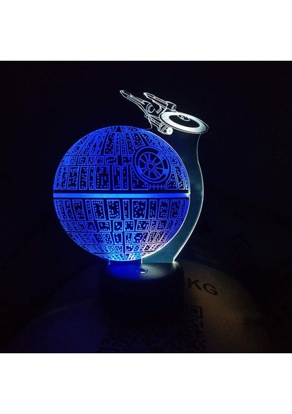 1 Adet Gece Lambası Alien Uzay Gemisi Dokunmatik 7 Renk 3D LED Illusion Mood Lambası Gece Lambası Ev Için Uyku Işığı (Yurt Dışından) fiyatları