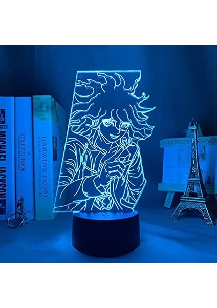 Çocuklar Için Gece Lambası, 3D Illüzyon Gece Lambası, Renk Değişimi Gece Lambası 3D LED Gece Lambası Ev Geliştirme Işığı Için 7 Renkli Işık ile Sürme Inanılmaz Görsel Optik Illüzyon (Yurt Dışından)